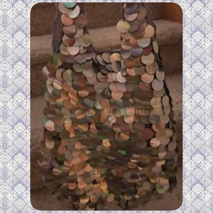 Glimmering small hobo bag